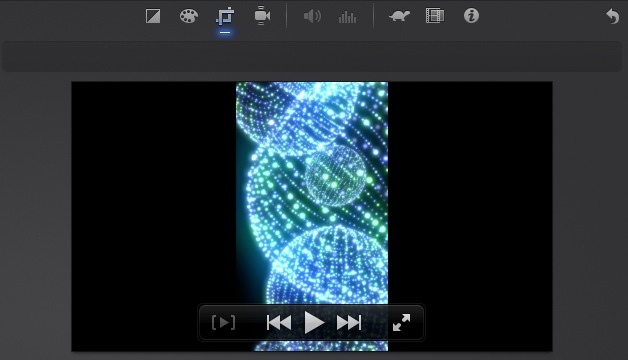 iMovie(ver.10)を使う4【動画素材123FULL】色の調整・回転・トリミング・ビデオエフェクト17