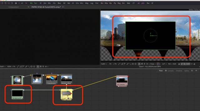 【Kodak PIXPRO SP360 4K】で撮ったVR映像を【Fusion8 BETA】で展開する【Blackmagic Design】39